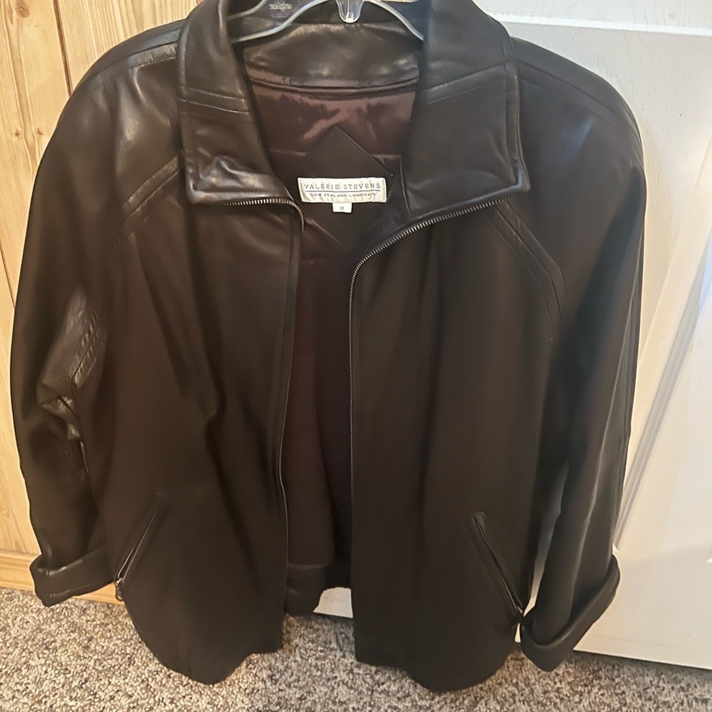 Valerie Stevens Black Leather Jacket